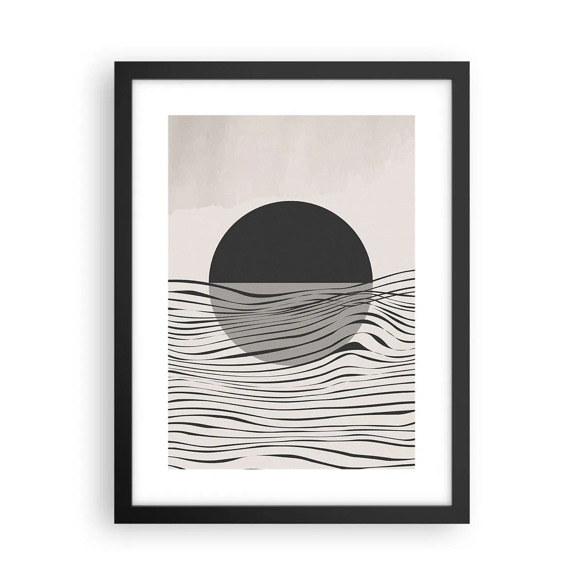Póster en marco negro - Media composición - 30x40 cm