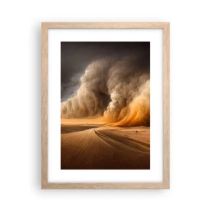Póster en marco roble claro - Ira del desierto - 30x40 cm