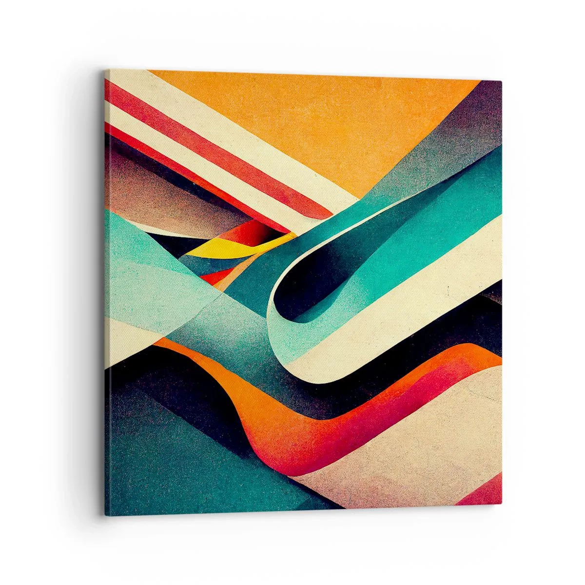 Cuadro sobre lienzo - Impresión de Imagen - Composición intensa - 70x70 cm