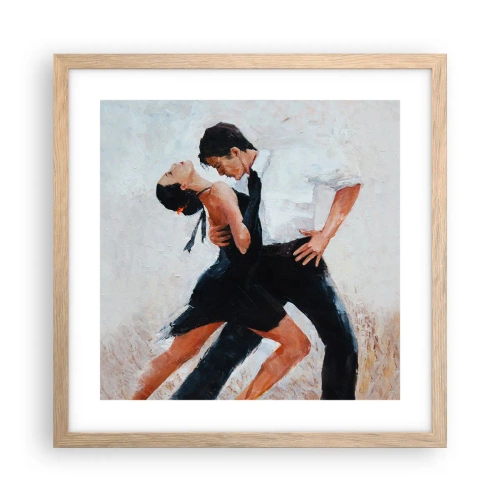 Póster en marco roble claro - El tango de mis sueños - 40x40 cm