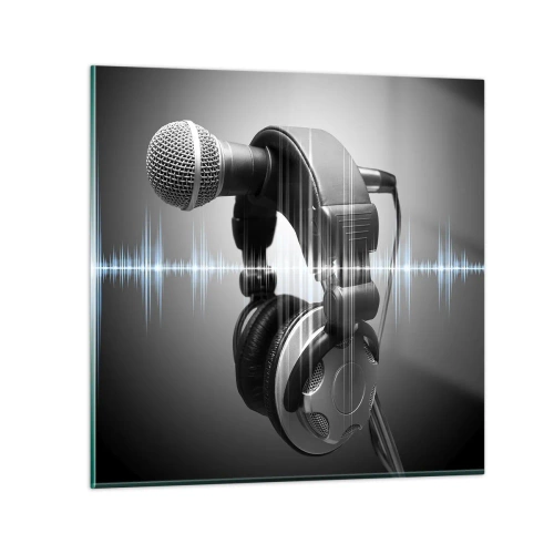 Cuadro sobre vidrio - Impresiones sobre Vidrio - Todavía se puede escuchar el canto - 30x30 cm