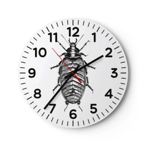 Reloj de pared - Reloj de vidrio - ¡Qué espécimen! - 30x30 cm
