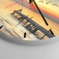 Esfera sin numeración, con rayas