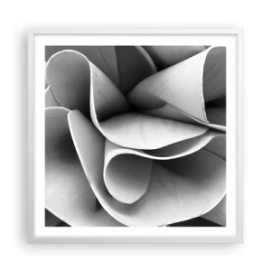 Póster en marco blanco - Sucede en el espacio - 60x60 cm