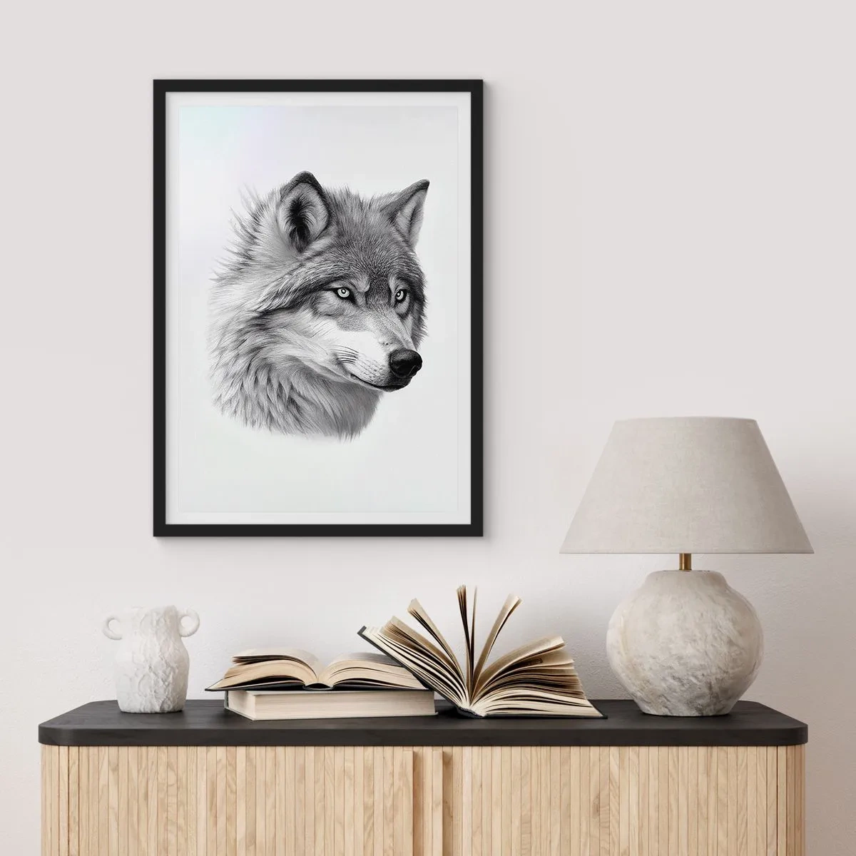 Póster en marco negro - Alfa - sin duda - 40x50 cm