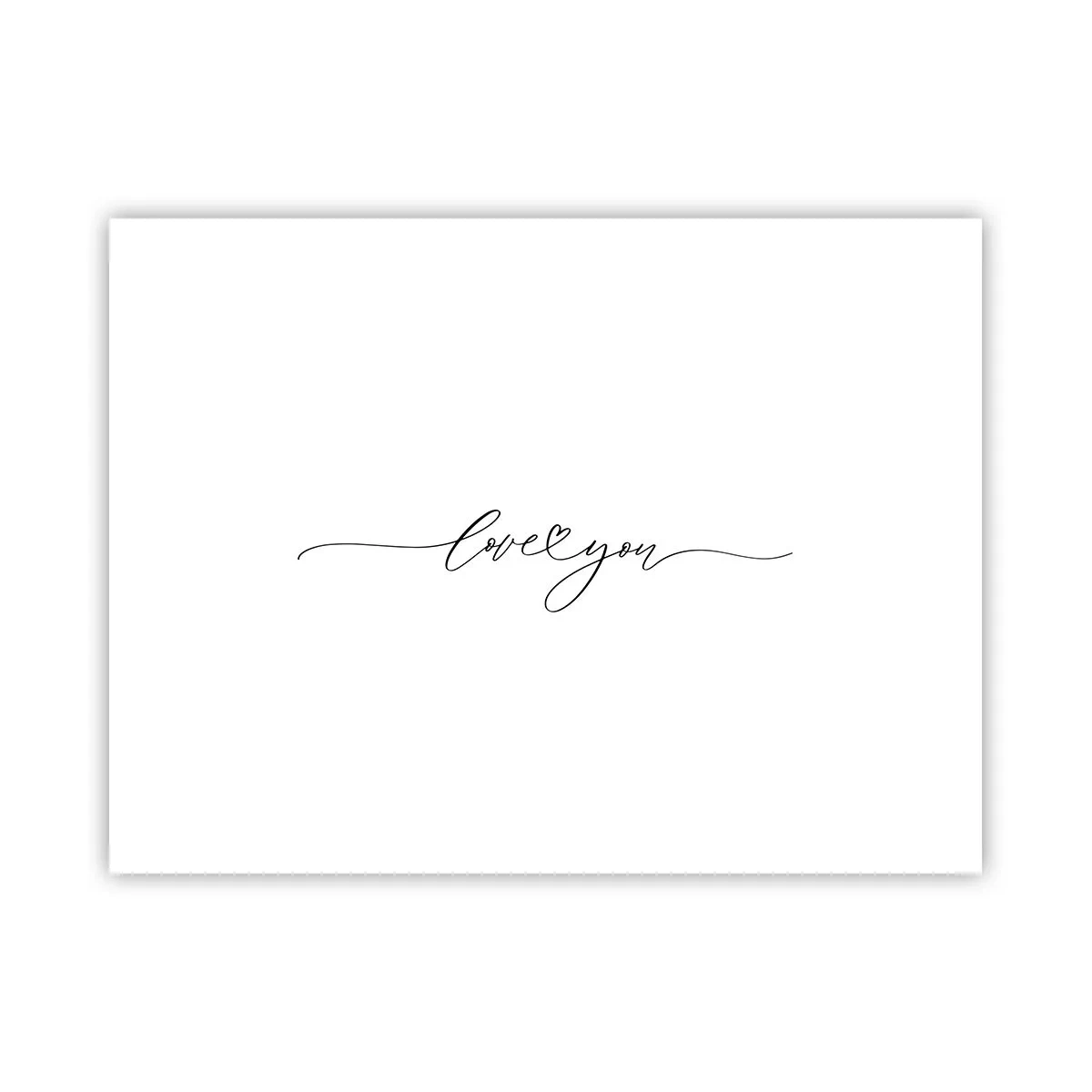 Póster - Negro sobre blanco - 40x30 cm