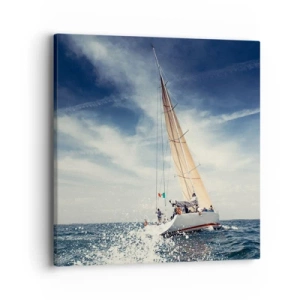 Cuadro sobre lienzo - Impresión de Imagen - ¡No nos alcanzarán! - 40x40 cm