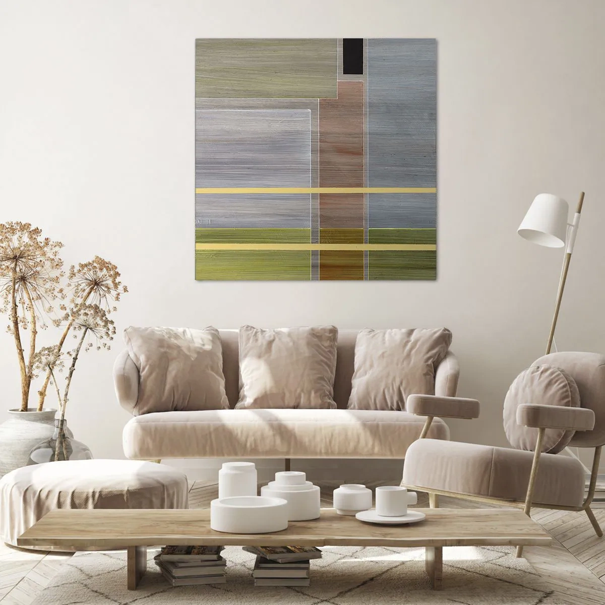 Cuadro sobre lienzo - Impresión de Imagen - Recto y tranquilo - 60x60 cm