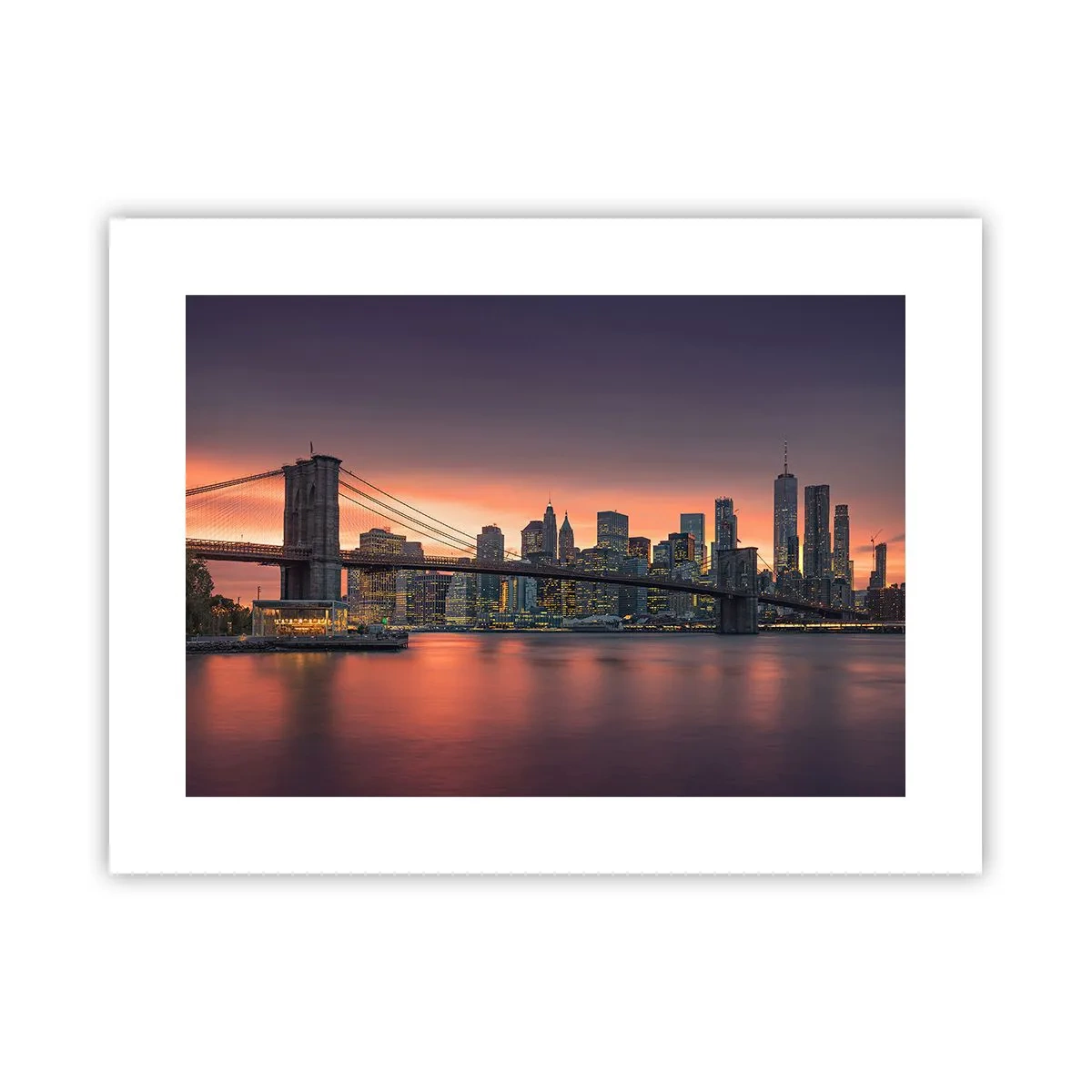 Póster - Ahogado en el silencio lila - 40x30 cm