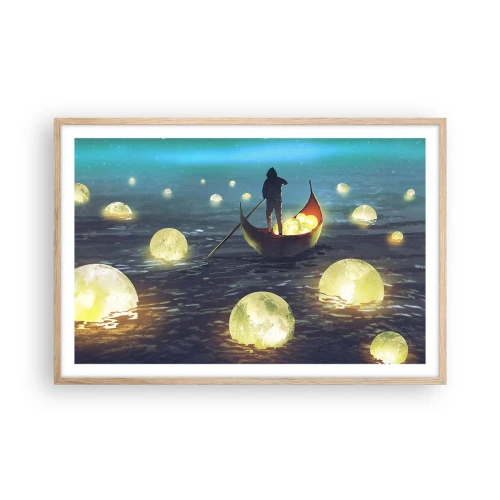 Póster en marco roble claro - Cosas que los filósofos nunca soñaron - 91x61 cm