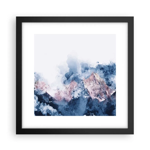 Póster en marco negro - El techo del mundo - 30x30 cm