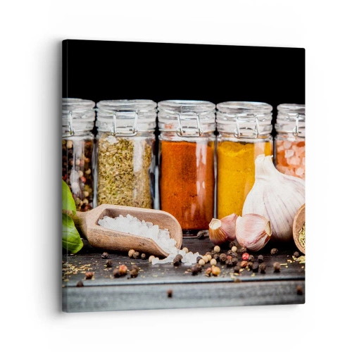 Cuadro sobre lienzo - Impresión de Imagen - Para que la vida sepa bien - 30x30 cm