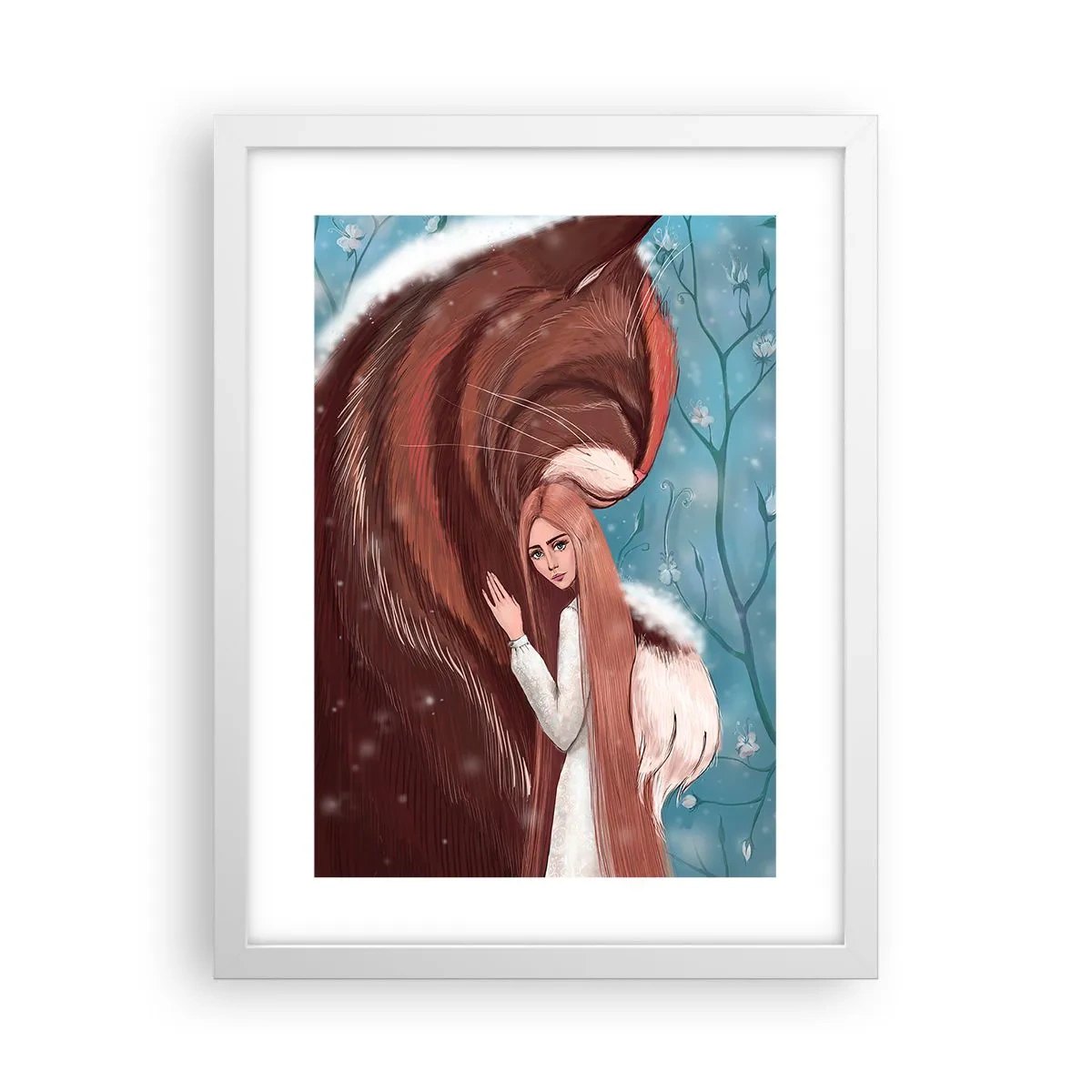 Póster en marco blanco - Bienvenidos a un cuento de hadas - 30x40 cm