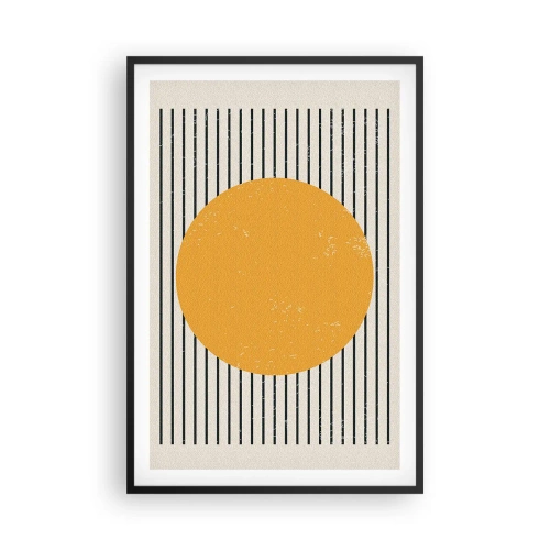Póster en marco negro - El poder de la sencillez - 61x91 cm