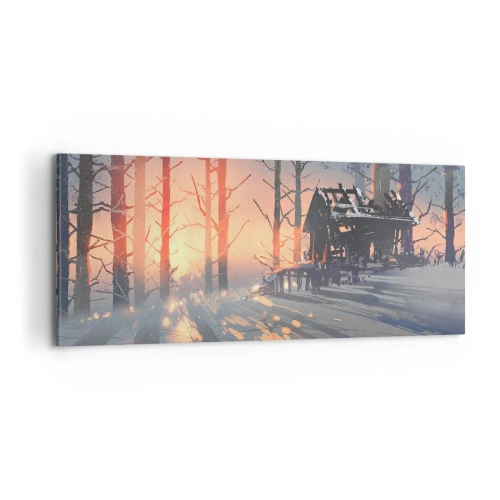 Cuadro sobre lienzo - Impresión de Imagen - Solo el sol es testigo - 100x40 cm