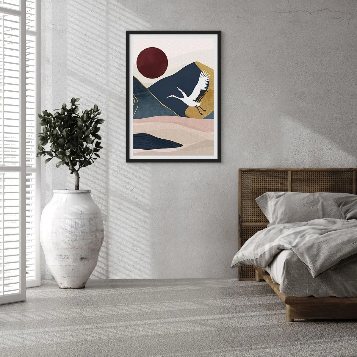 Póster en marco negro - Y el día ha vuelto a pasar volando - 61x91 cm