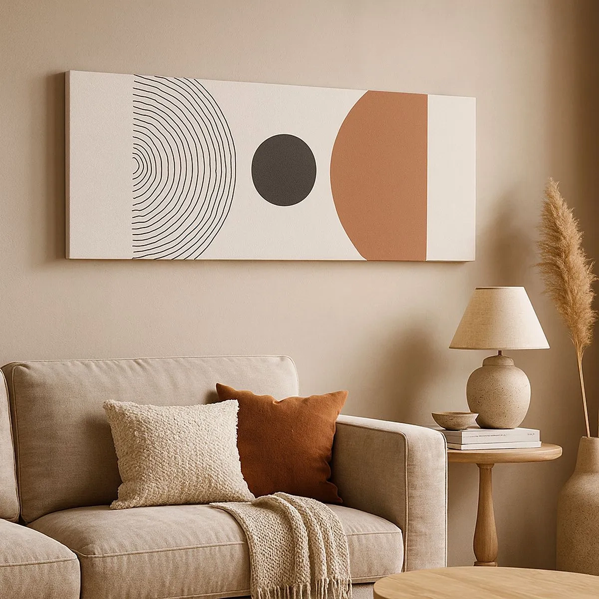 Cuadro sobre lienzo - Impresión de Imagen - En el centro de la atención - 100x40 cm