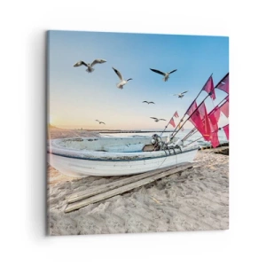 Cuadro sobre lienzo - Impresión de Imagen - Un merecido descanso - 50x50 cm