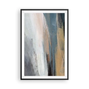 Póster en marco negro - Abstracción: paisaje nórdico - 61x91 cm