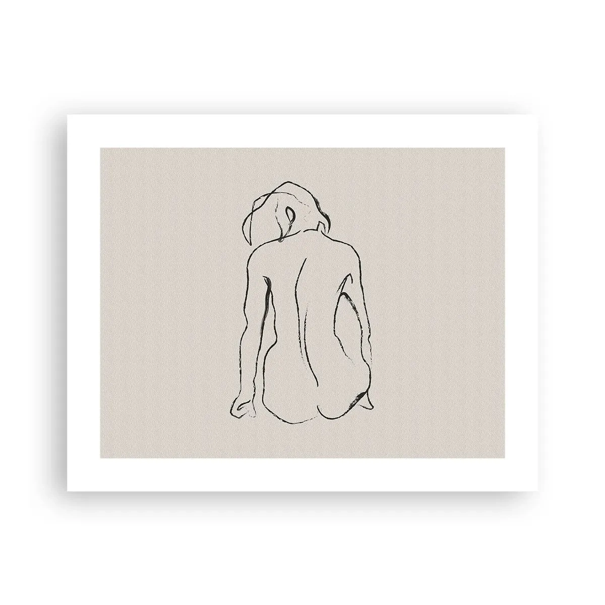 Póster - Esbozos de una espalada - 50x40 cm