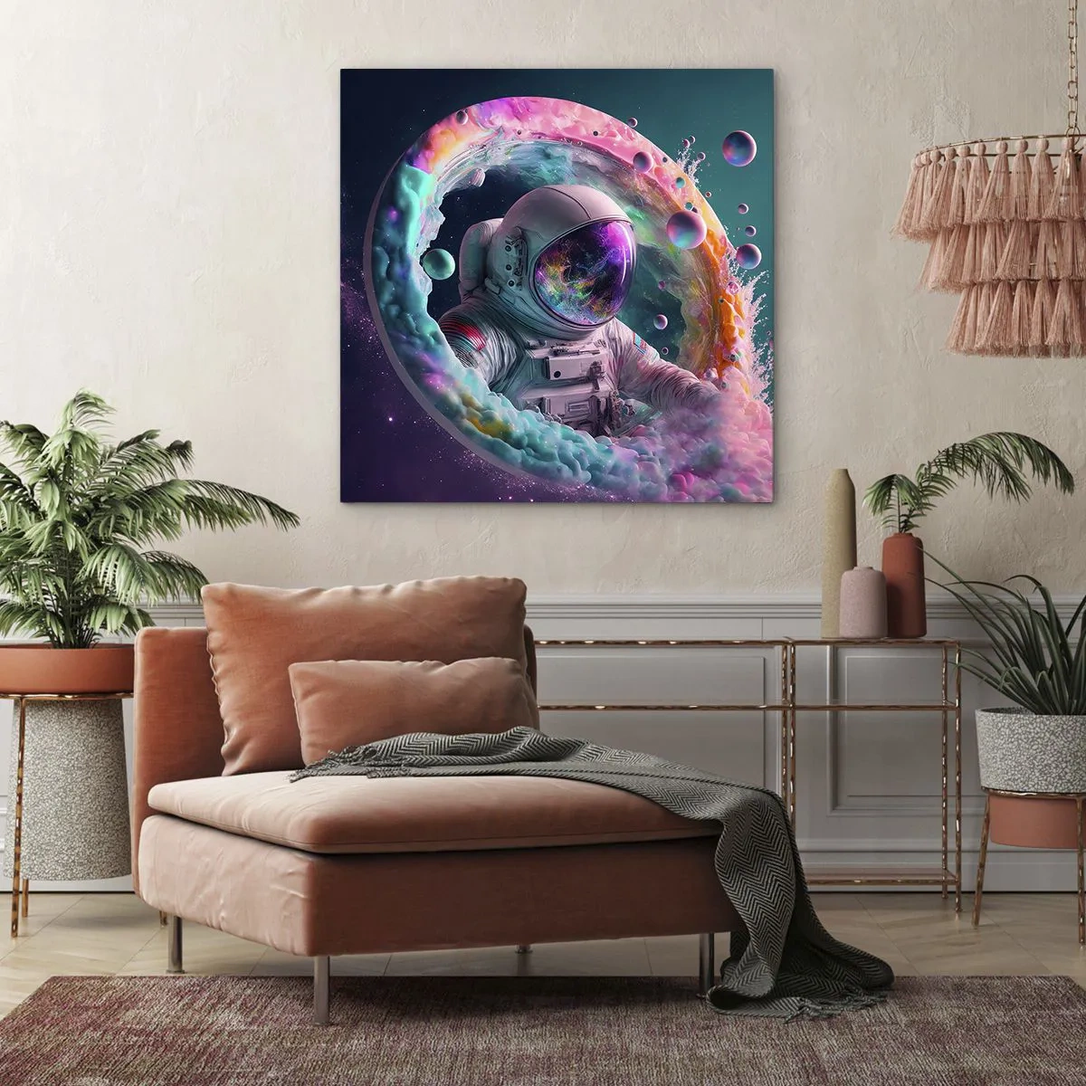 Cuadro sobre lienzo - Impresión de Imagen - Puerta estelar - 70x70 cm