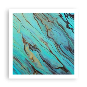 Póster - Marea turquesa - 60x60 cm