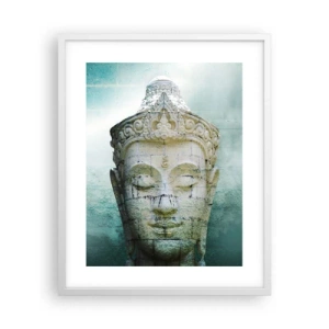 Póster en marco blanco - Buscando la luz - 40x50 cm