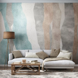 Fotomural Premium Canvas - Un estudio de la cercanía - Pastel, minimalista, Líneas - 350x256 cm