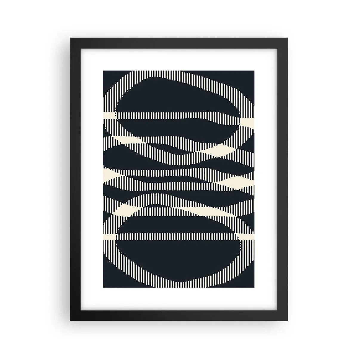 Póster en marco negro - Un intento de romper la oscuridad - 30x40 cm