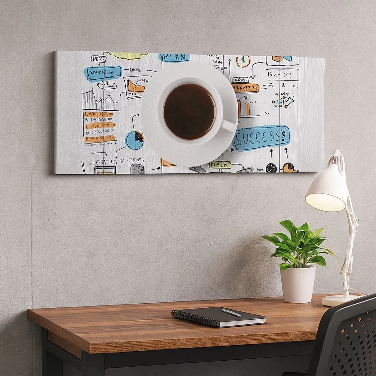 Cuadro sobre lienzo - Impresión de Imagen - Tiempo de descanso - 100x40 cm