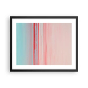 Póster en marco negro - Abstracción al amanecer - 50x40 cm