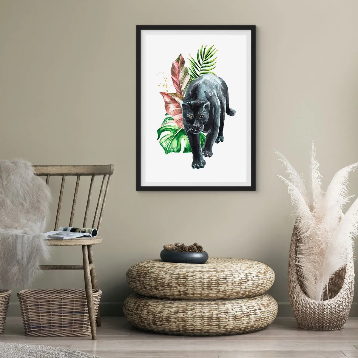 Póster en marco negro - Salvaje de corazón - 61x91 cm