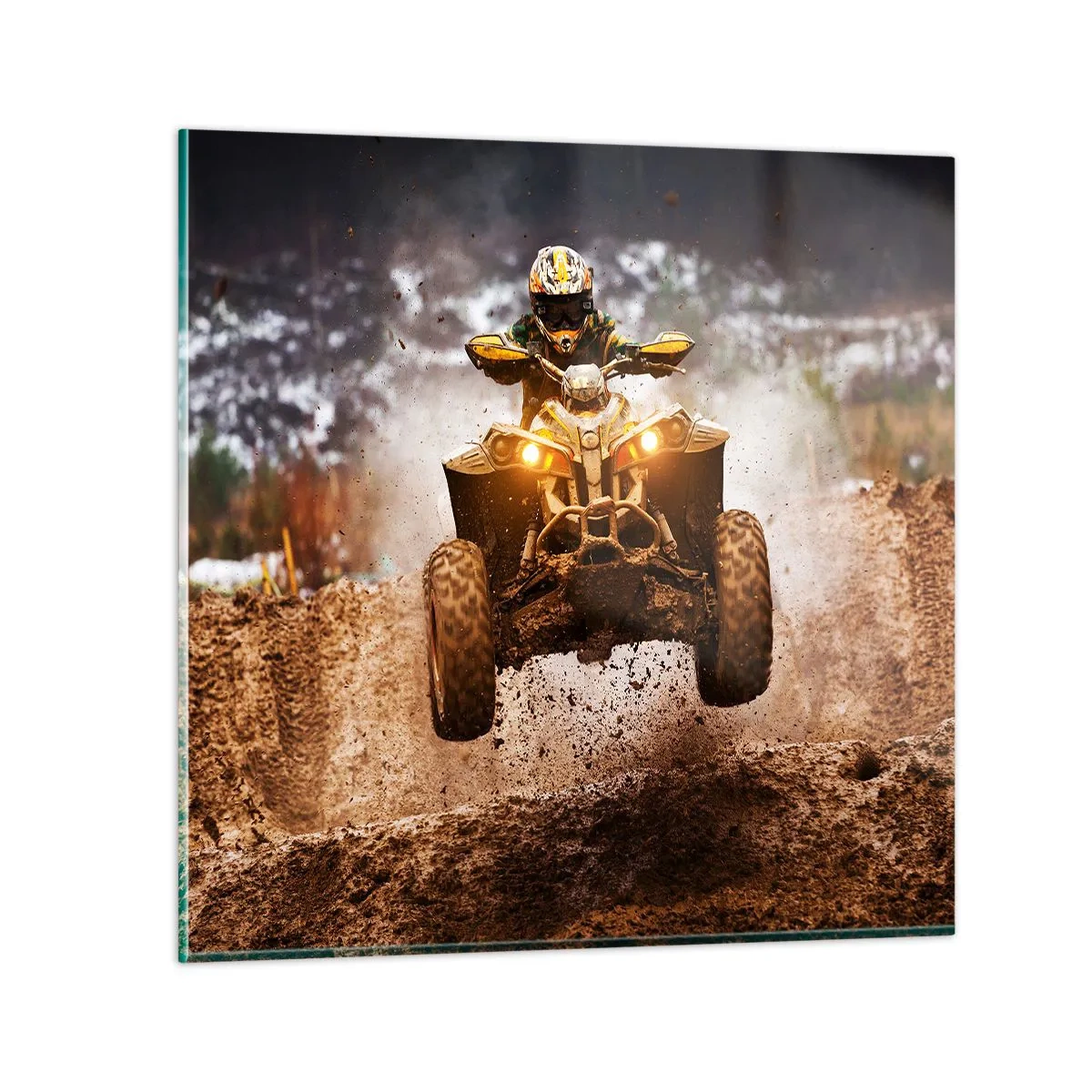 Cuadro sobre vidrio - Impresiones sobre Vidrio - Sin riesgo no hay diversión - 40x40 cm