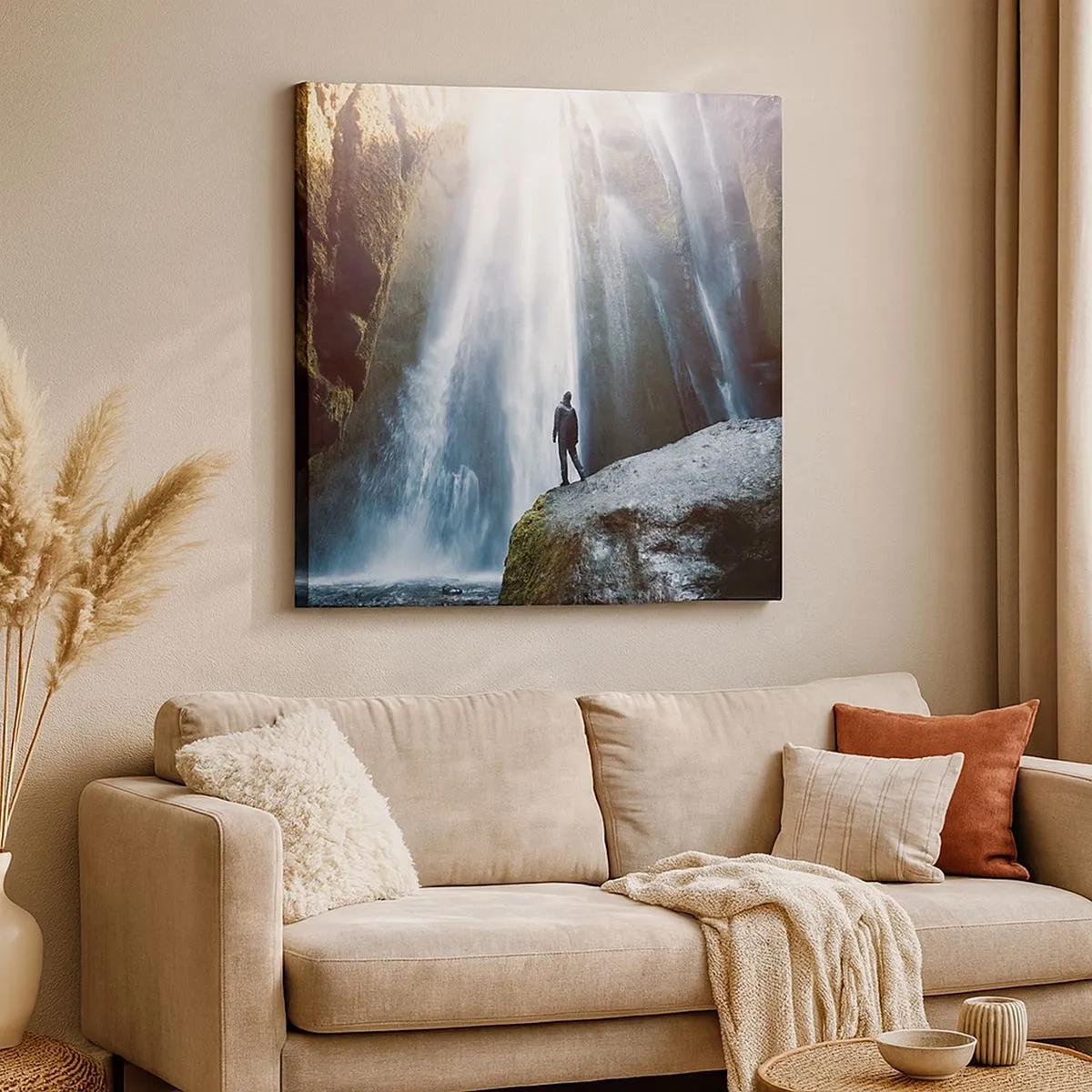 Cuadro sobre lienzo - Impresión de Imagen - Impresionante vista - 30x30 cm