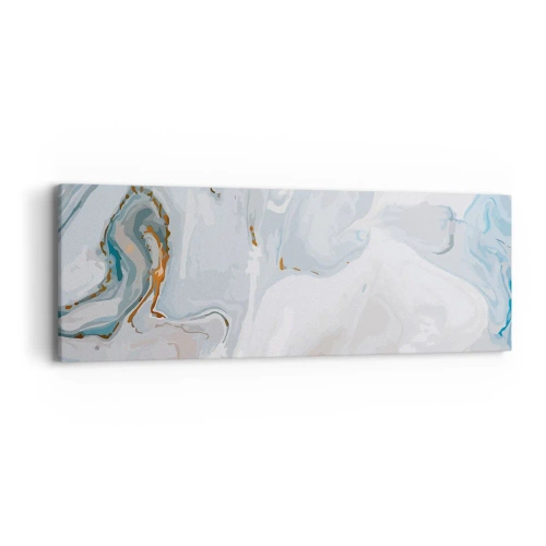Cuadro sobre lienzo - Impresión de Imagen - Blanco fusión - 90x30 cm