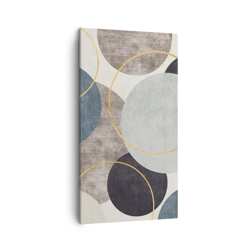 Cuadro sobre lienzo - Impresión de Imagen - Círculo tras círculo - 45x80 cm