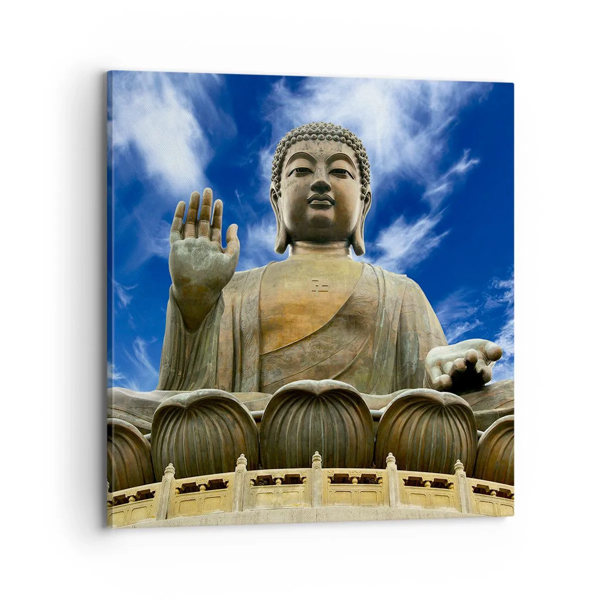 Cuadro sobre lienzo - Impresión de Imagen - Vivir sin miedo - 70x70 cm