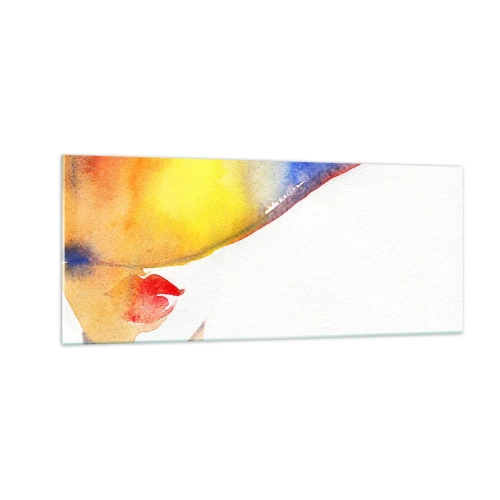 Cuadro sobre vidrio - Impresiones sobre Vidrio - Retrato de una dama - 100x40 cm