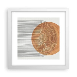 Póster en marco blanco - Una composición soleada - 30x30 cm