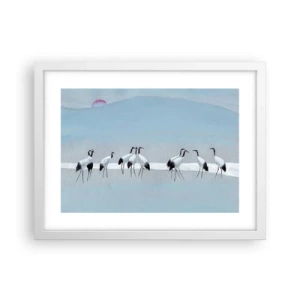Póster en marco blanco - Después de un día caluroso - 40x30 cm