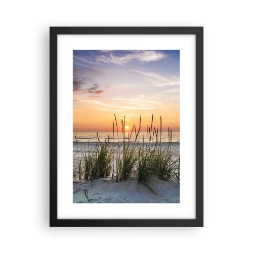 Póster en marco negro - Mira, piensa, siente - 30x40 cm