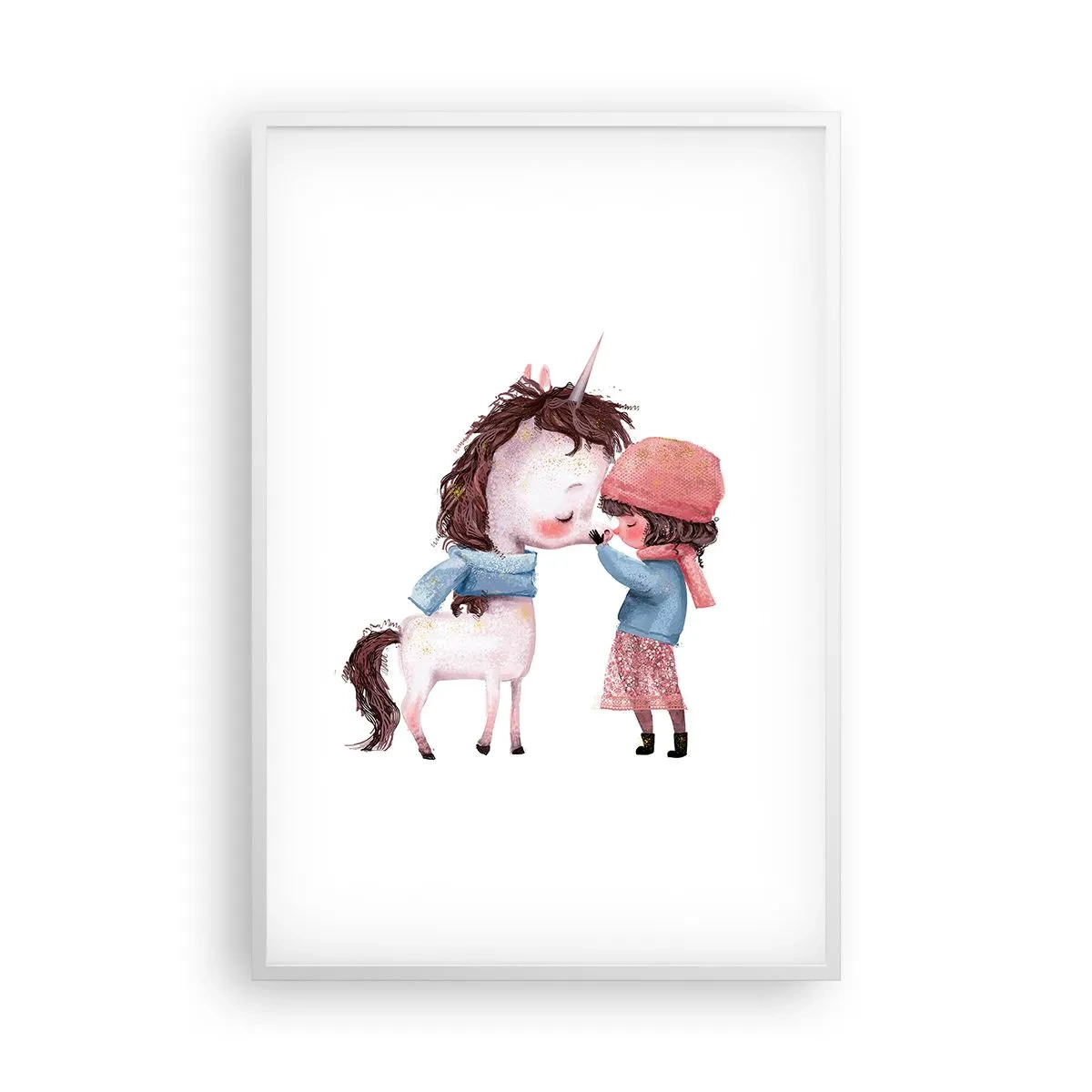 Póster en marco blanco - Un cuento de invierno - 61x91 cm