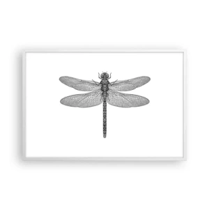 Póster en marco blanco - Precisión de la naturaleza - 91x61 cm