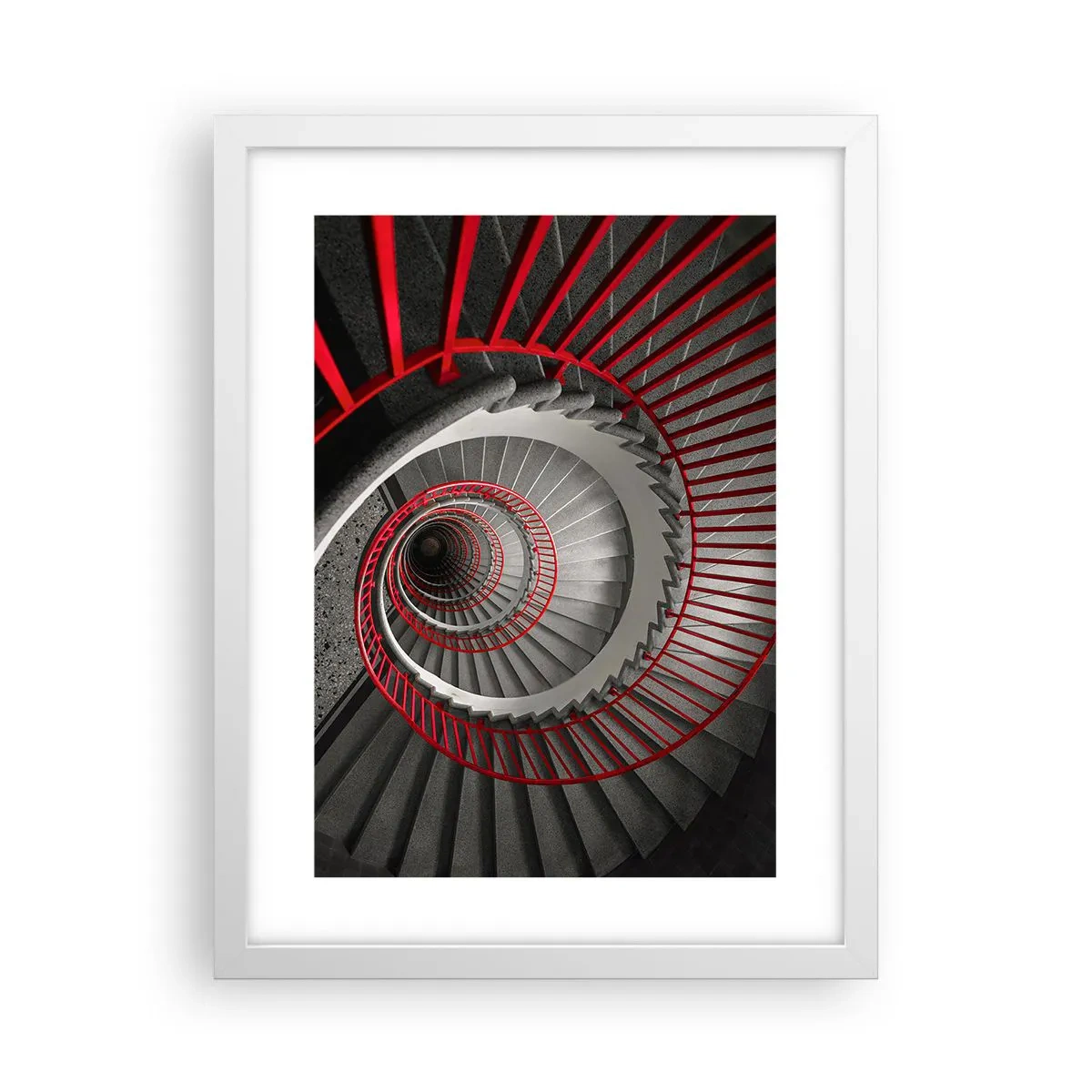 Póster en marco blanco - Juegos arquitectónicos - 30x40 cm