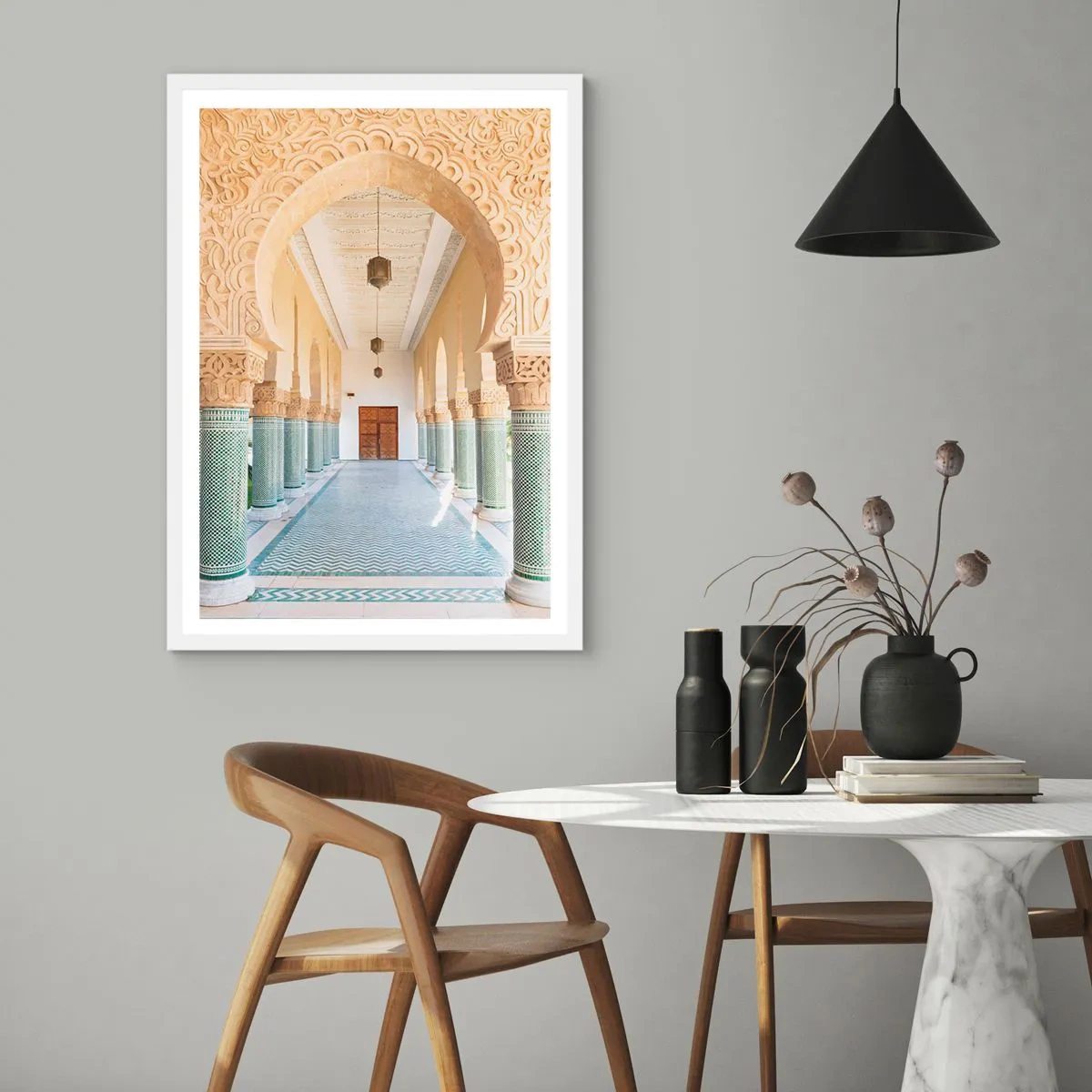 Póster en marco blanco - De los cuentos de Sherezade - 70x100 cm