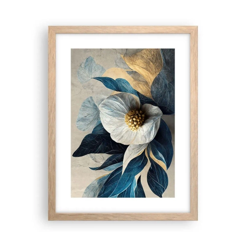 Póster en marco roble claro - Con un corazón de oro - 30x40 cm