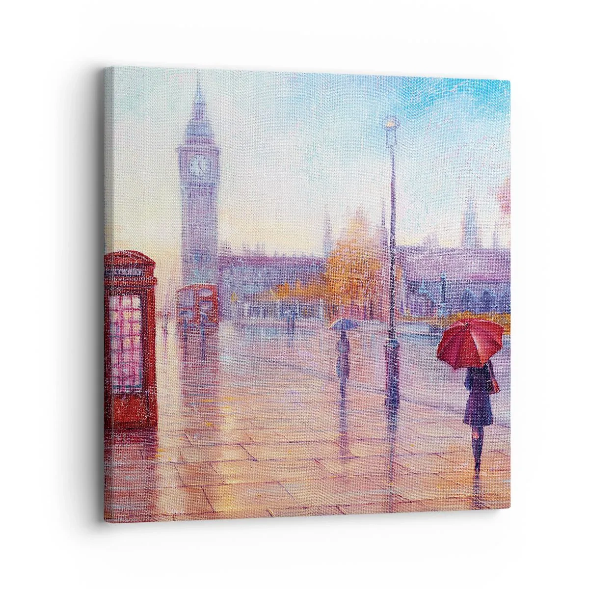 Cuadro sobre lienzo - Impresión de Imagen - Un día de otoño en Londres - 30x30 cm