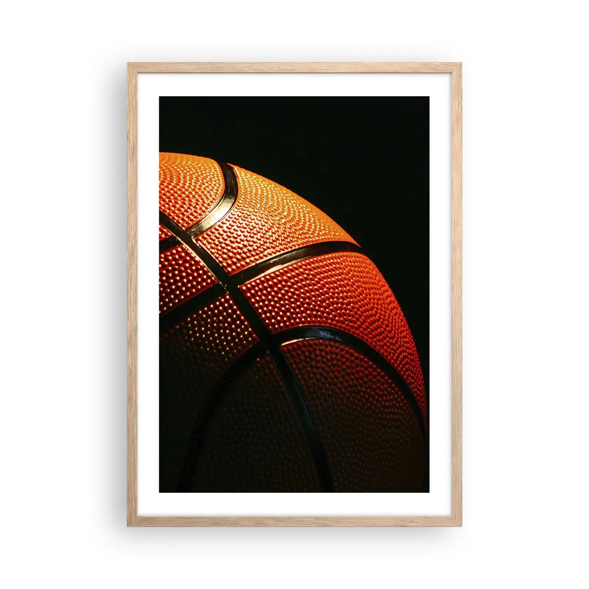 Póster en marco roble claro - Hermoso como un planeta - 50x70 cm