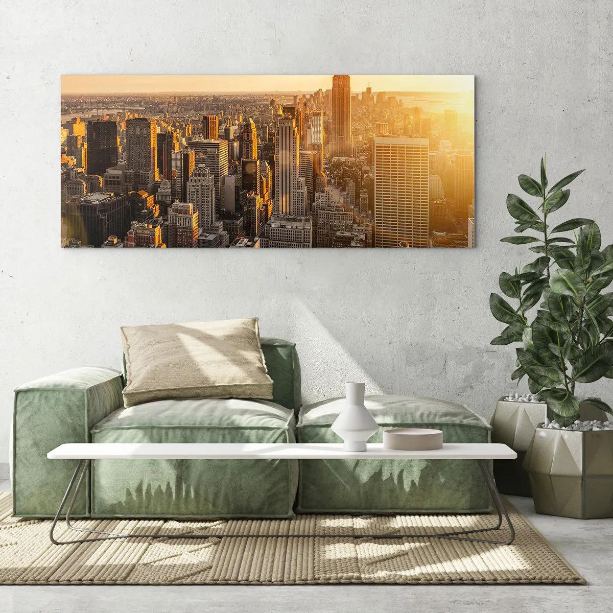 Cuadro sobre vidrio - Impresiones sobre Vidrio - Creciendo al sol - 100x40 cm