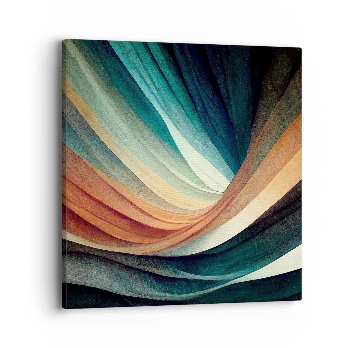 Cuadro sobre lienzo - Impresión de Imagen - Tejido de colores - 40x40 cm